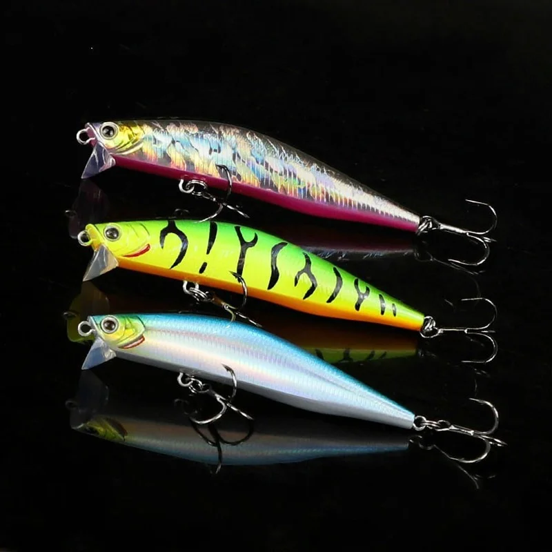 

1 pcs long throw floating minuo shallow water minuo perch bait road subbait 14.4g/9cm
