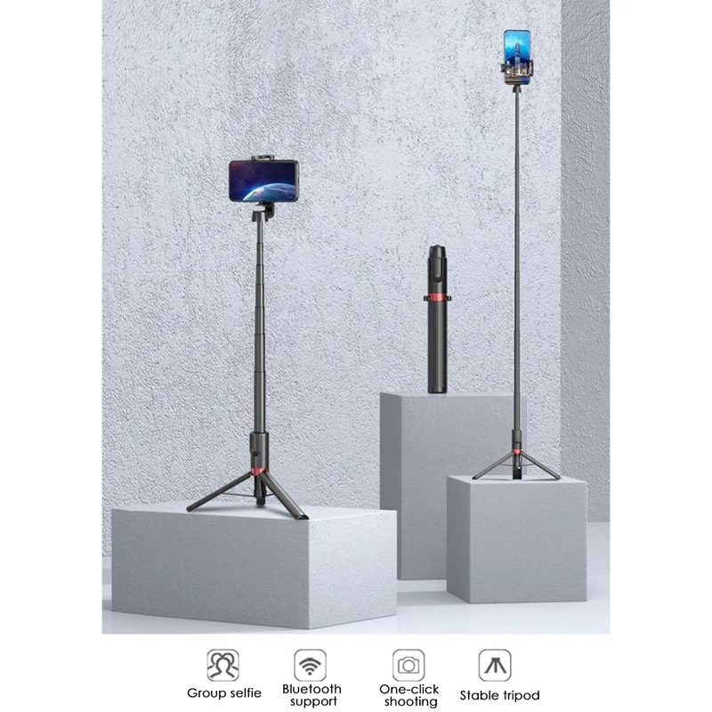 Селфи палка раздвижной регулируемый штатив из алюминиевого сплава для