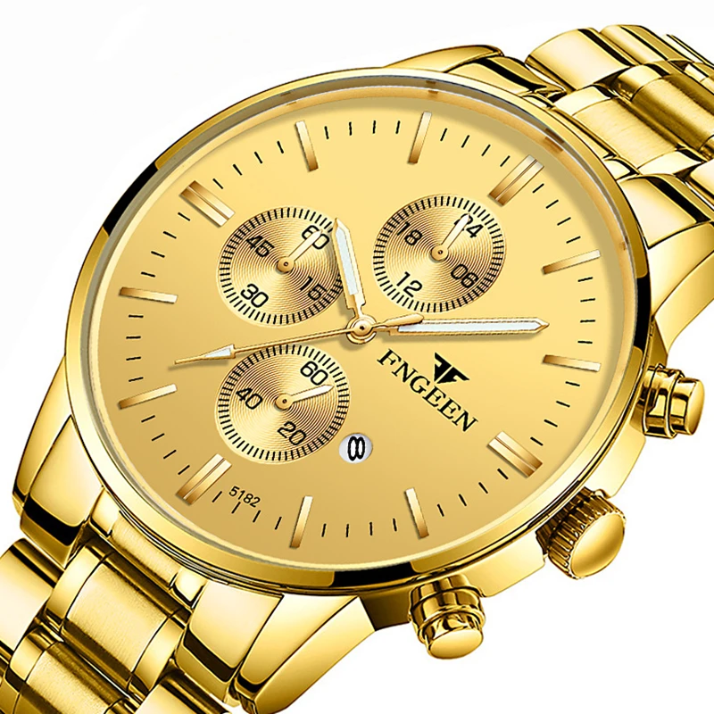 

Роскошные Кварцевые наручные часы, мужские часы с циферблатом из нержавеющей стали, повседневные часы с ремешком крюк для часов, круглые часы из сплава