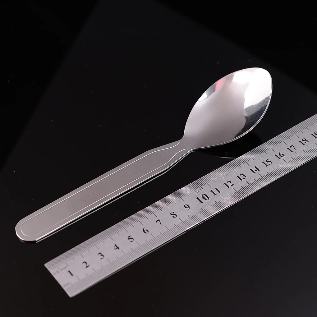 

4pcs/Set Portable Dinnerware Outdoor Stainless Steel Spoon Fork Cutter Bottle Cap Opener Kit Camping Tablewares