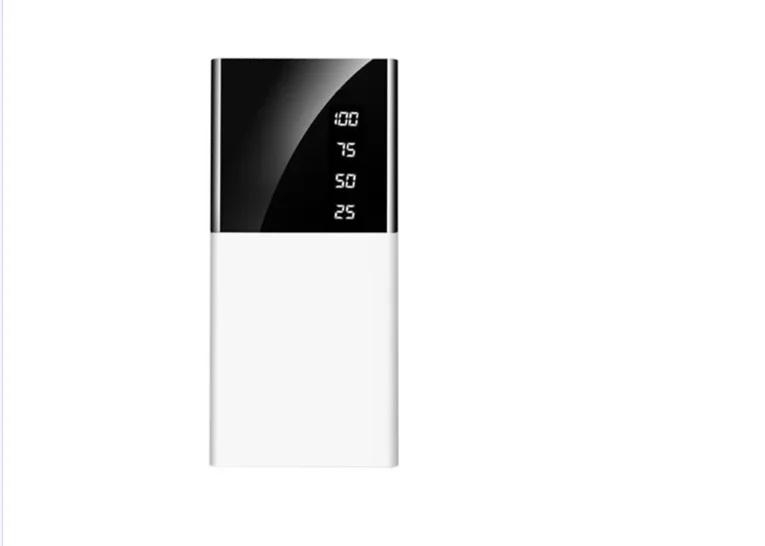 Лидер продаж портативный внешний аккумулятор 10000 мАч с 2 USB портами и ЖК дисплеем