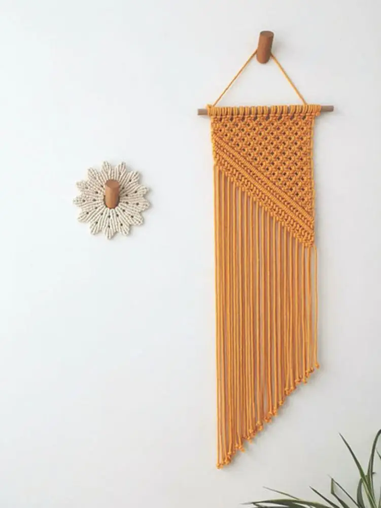 Богемный хлопковый веревочный гобелен с кисточками украшение на стену заказ