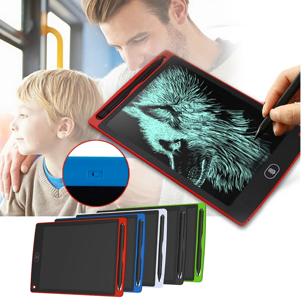 Игрушки для рисования 8,5 дюймов/12 дюймов ЖК-доска для детей планшет стирается ультратонкий электронный писатель планшет электронный безбумажный почерк коврик