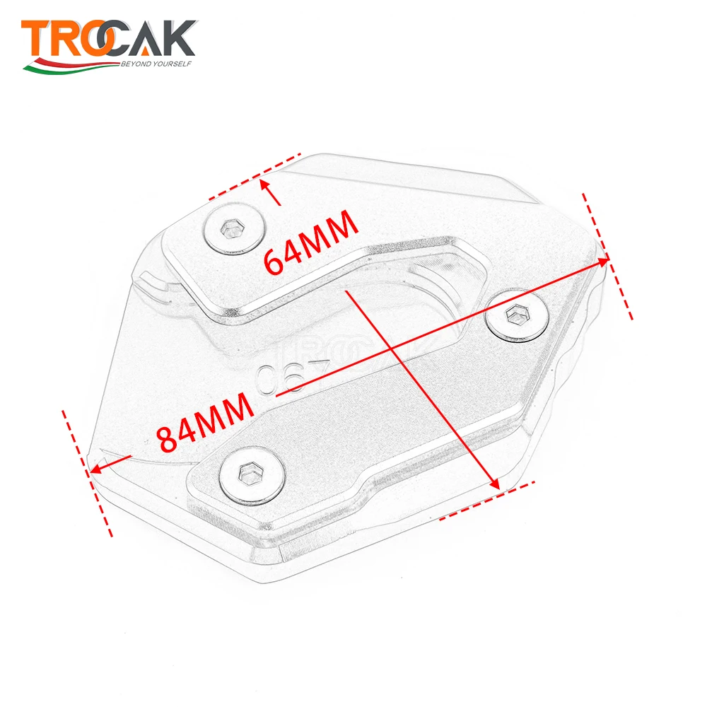 

For Yamaha MT09 Tracer MT-09 TRACER 900 GT mt 09 XSR 900 FZ 09 2015 2016 2017 2018 2019 Motorcycle Kickstand Kick Stand Plate