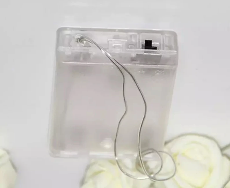

40LED Warm White Camellia Battery LED String Christmas Fairy Lights Creative DIY Manual LED Lighting Luminaria Nightlight