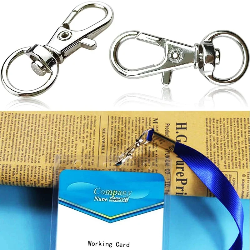 

30 Pcs Metal Swivel Lanyard Snap Hook, Key Chain Swivel Hook Lobster Claw Clasp