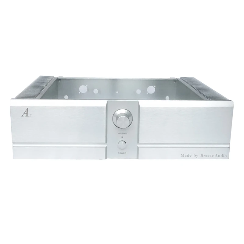 

BRZHIFI BZ4312-RSA2 Top Quality Anodized Aluminium Case For Class A Power Amplifier Chassis With Double Radiator Audio Enclosure