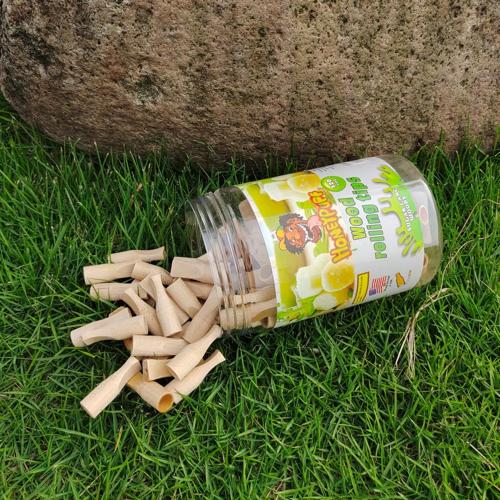 

Wood Mouthpiece Filter Tips With Sugar Cane Flavor Smoking Wooden Mouth Filter Tip Cigarette Holder Pipe