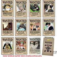 new newest one piece wanted poster anime around poster wall sticker 10 members include jinbe large size posters jimbei wanted