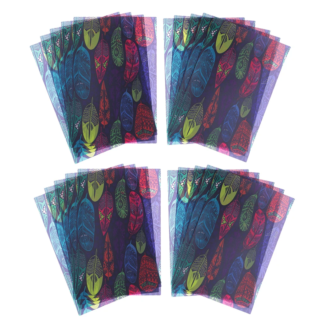 20 Pieces No Fluorescent Agent Wax Packing Paper for Wrapping Soap/Hard Candies 21x14cm/Sheet CUTE Feather Pattern Printed | Дом и сад