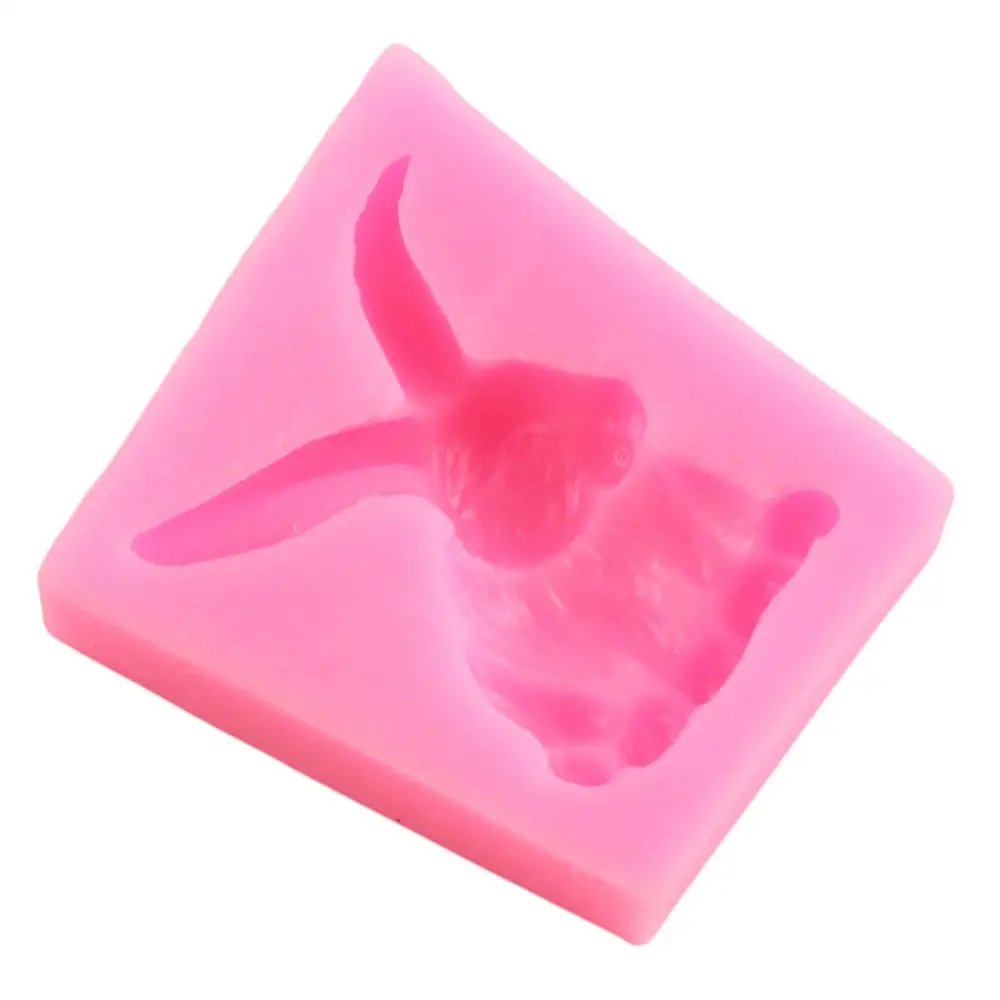 3D Пасхальный кролик силиконовые формы инструменты для украшения тортов из