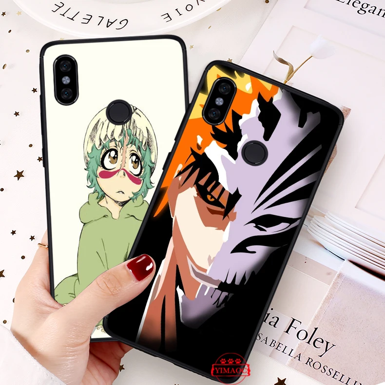 Bleach Silicone Soft Case for Redmi 4A 4X 5 Plus 5A 6 Pro 6A 7 7A S2 Go K20 Note Prime 8 |
