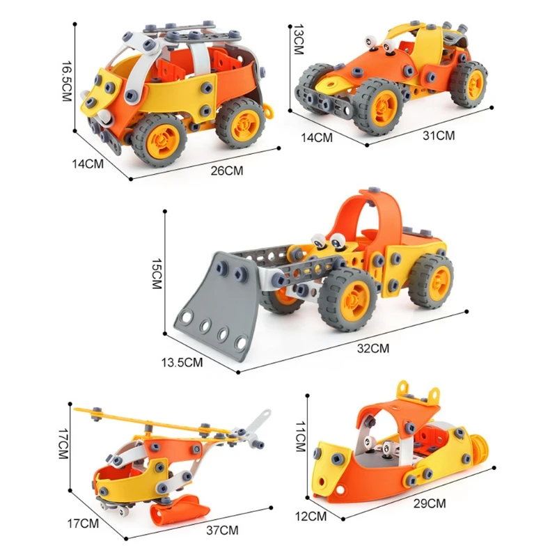 

148PCS Portable Disassembly Building Block Puzzle Creative DIY