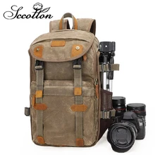 New Batik Canvas Camera Backpack Large Capacity Outdoor Waterproof photography Bag for Canon Nikon Sony Digital Camera Case