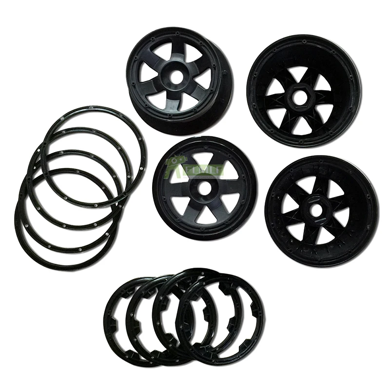 Передняя и задняя ступица обода с кольцо Beadlock подходит для 1/5 HPI ROFUN BAHA ROVAN KM BAJA 5B