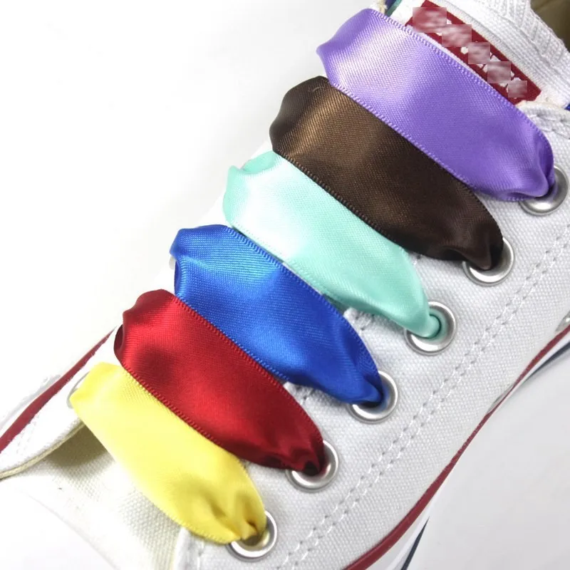 1 пара шелковых плоских шнурков шириной 2 см атласные шелковые ленты шнурки