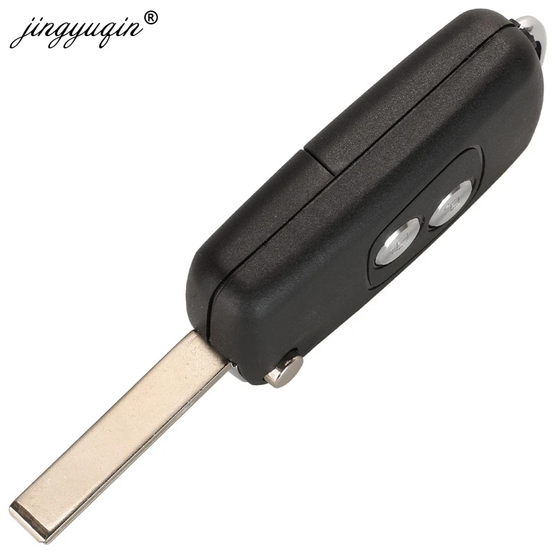 Jingyuqin 20 шт. 2 кнопки модифицированный флип чехол для ключей Citroen C1 C2 C3 Xsara Picasso Peugeot 206