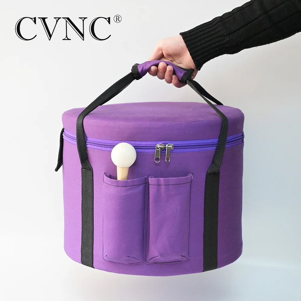 CVNC 8" Note F Heart Green Color Frosted Quartz Crystal Singing Bowl with Traveling bag |