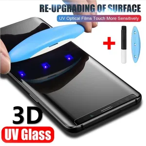 10pcslot uv tempered glass for samsung galaxy s10 e s20 s9 plus ultra full liquid screen protector for samsung note 10plus 9 8 free global shipping