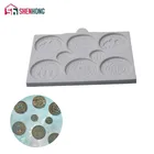 Сокровища в виде монет силиконовая форма для украшения тортов, кексов, сахарных изделий, печенья, конфет, открыток и глины