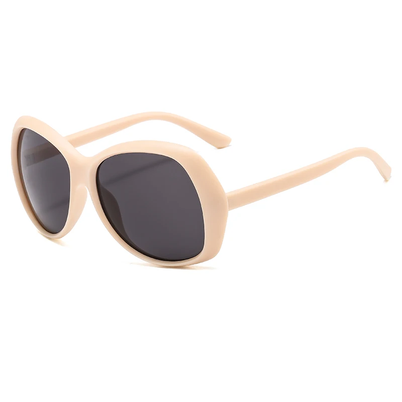Samjune Oversized Round Luxury Sunglasses 2019 Big Black Plastic Frame Celebrity Shades For Women Large lentes | Аксессуары для