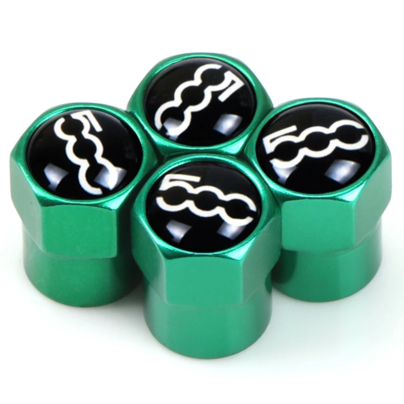 Колпачки на клапаны автомобильных шин из алюминиевого сплава для fiat 500 2007 ~ 2015 4 шт.