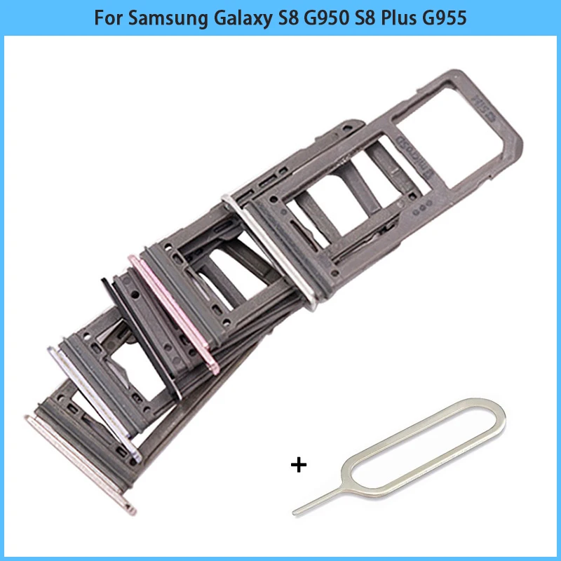 Новинка лоток для SIM карты S8 Samsung Galaxy G950 G950F Plus G955 G955F адаптер корпуса телефона карт