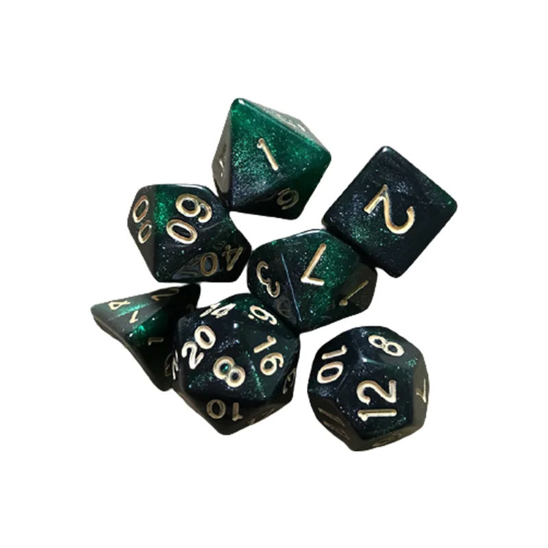 

Polyhedral Dice Multicolor Polyhedral Game Dice For Dungeons And Dragons DND RPG MTG 4 6 8 10 12 20 D4-D20 Table Game 7pcs/set