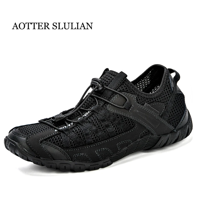 

Breathable Leisure Style Men Black Running Shoes Lace Up Athletic Shoes Outdoor Walkng Jogging Sneakers Comfortable Sports Shoes