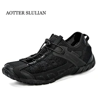 breathable leisure style men black running shoes lace up athletic shoes outdoor walkng jogging sneakers comfortable sports shoes