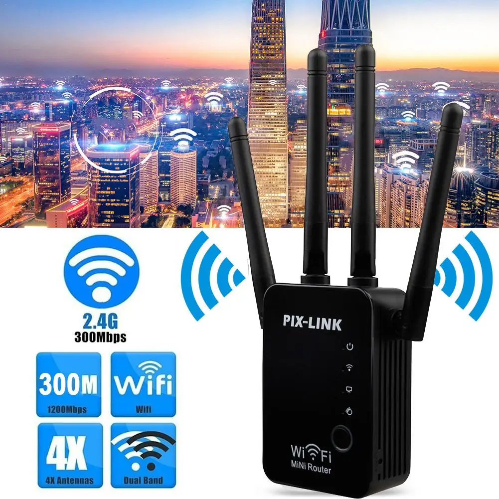 

WR16 Wireless Router WR16 Extender Wifi Signal Amplifier Wireless Router Receiver WLAN Repeater For Home Supplies