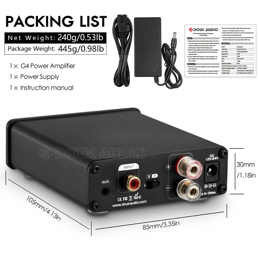 Nobsound Hi Fi сабвуфер/полночастотный моно канал TPA3116 цифровой усилитель мощности