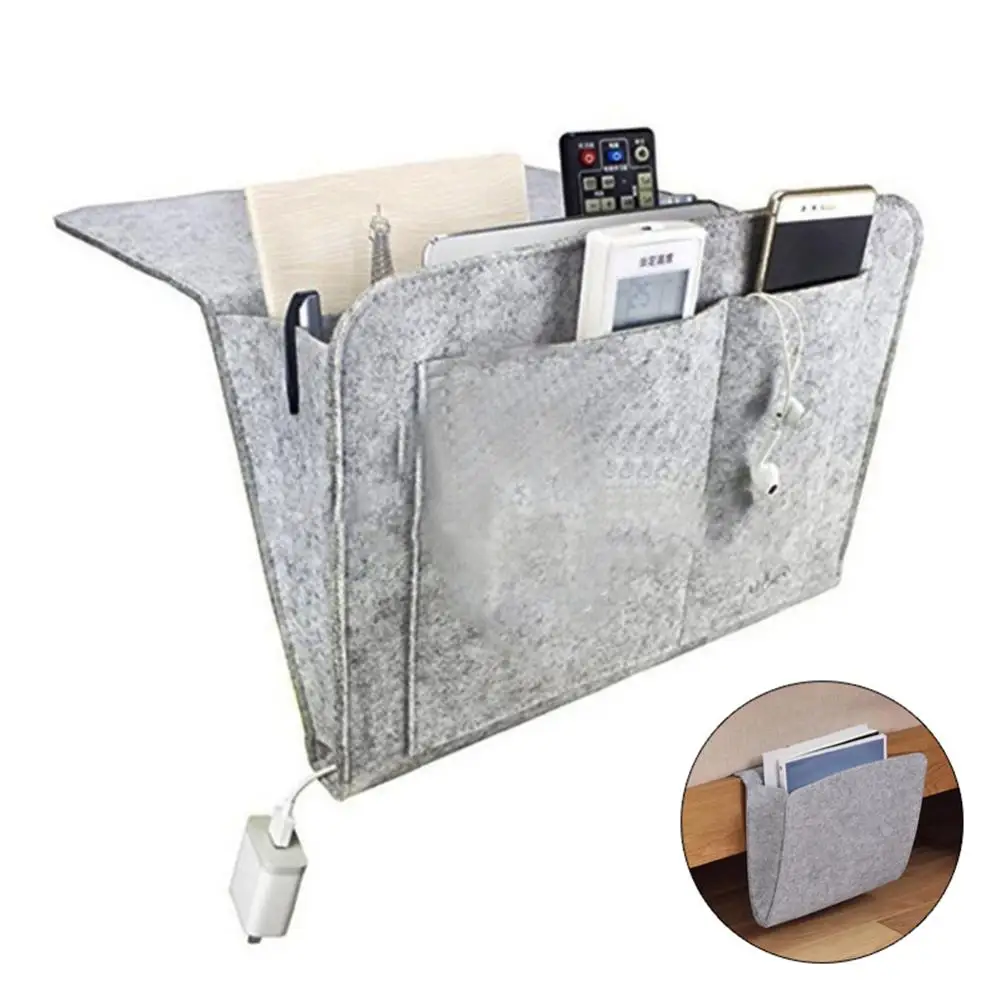 Войлочный прикроватный органайзер для хранения сумка кровати стола дивана