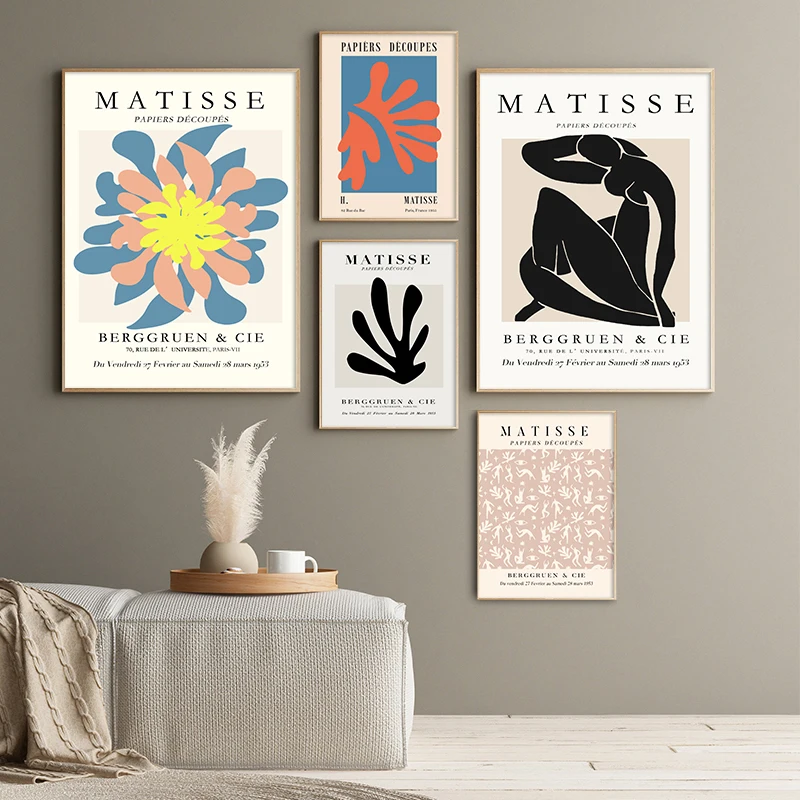 

Henri Matisse Abstract Artwork Museum Exhibition Poster Wall Art Canvas Painting Print Pictures Modern Gallery Home Decoration