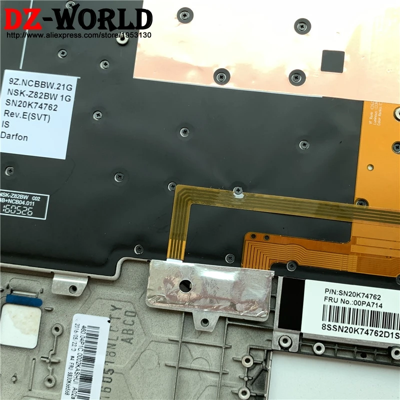 Barato Nueva C Funda Superior Palmest Con Teclado Retroiluminado IS Icland Para Lenovo Thinkpad X1 Carbon 4th Gen 4 Laptop 01AV218 01AV179