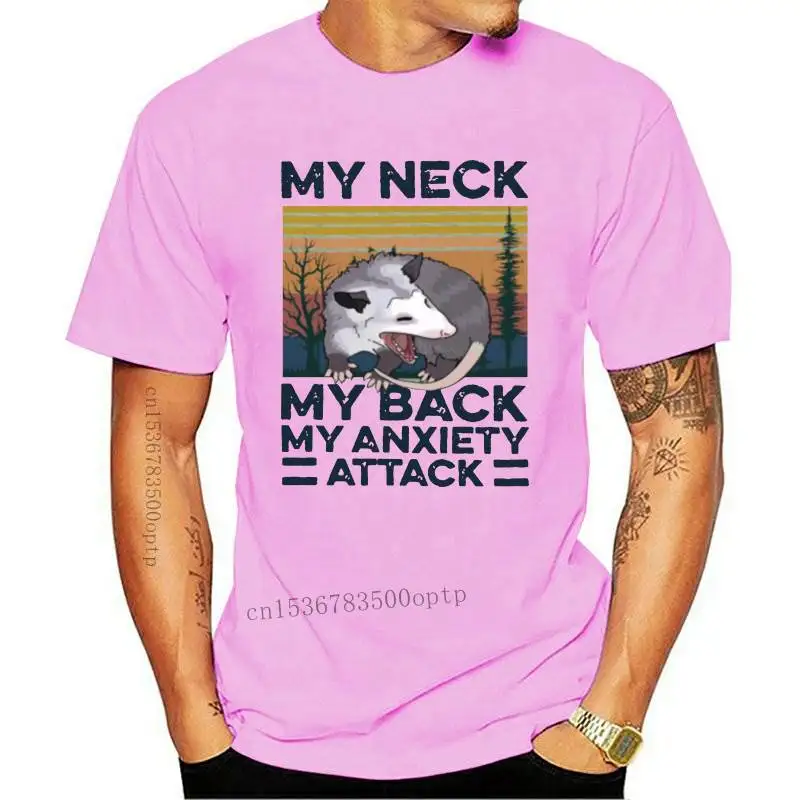 

New Women 2021 Fashion Trendy T-shirt My Neck My Back Mouse Print Short Sleeve Casual Shirts Ladies Funny Animal Cartoon Graphic