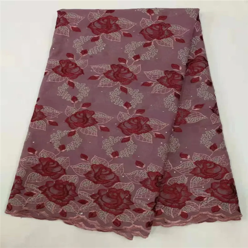 Cassiel Soft Cotton Lace Fabric High Quality African Swiss Embroidery Women For Dress | Дом и сад