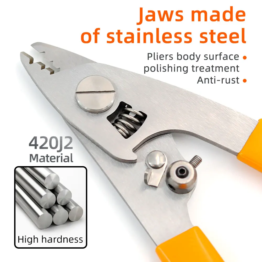 FTTH CFS-3 Three-port Fiber Optical Stripper/ Pliers/ Wire strippers High quality stainless steel Optical Fiber Stripping Plier