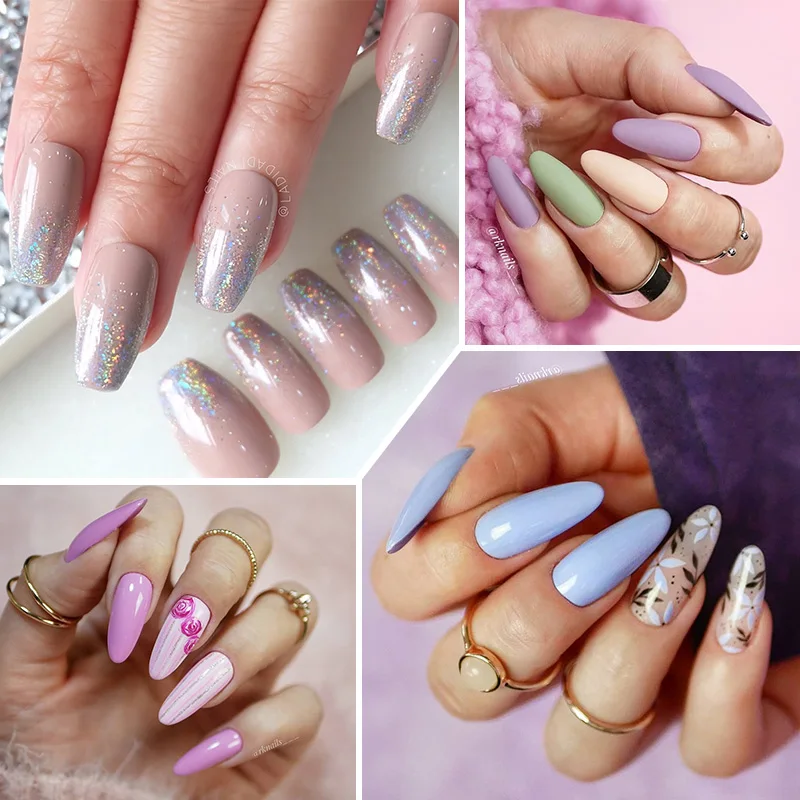 KOSKOE 8ml Color Gel Polish Semi Permanent Vernis Top Coat UV LED Varnish Soak Off Nail Art Glitter Nails | Красота и здоровье