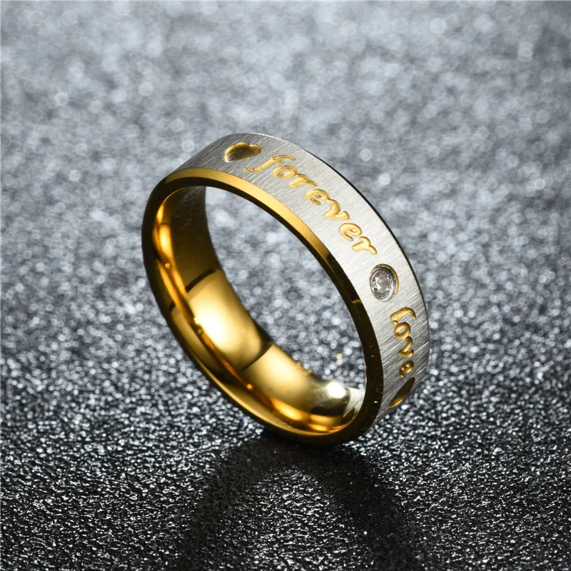 

Eternal Love Ring Couple Ring Set with Zircon Pair Ring Charm Bride Engagement Party Wedding Promise Ring Jewelry Surprise Gift