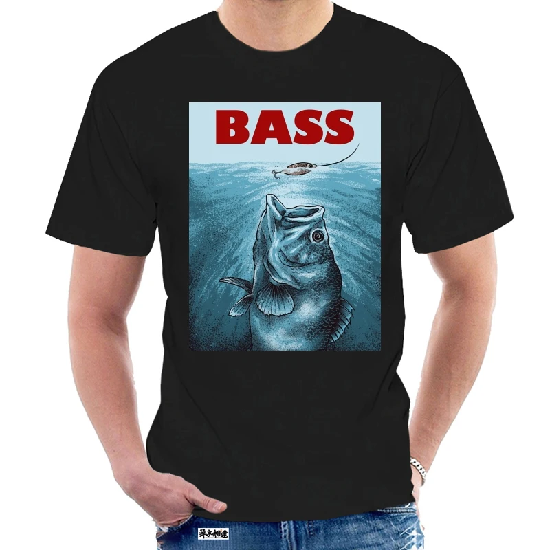 Бас-гитара футболка Рыбалка фильм &quotЧелюсти&quot макияж Смешные Рыбы охотник Rodfather