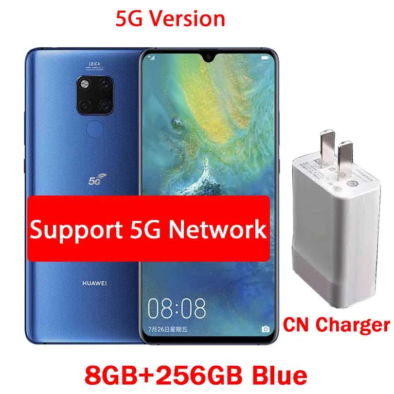 5G version BLUE HUAWEI mate 20X20X5G/4G смартфон 7,2 полный экран 2244x1080 Kirin 980 Восьмиядерный EMUI 9,0 5000 мАч 4* Камера быстрое зарядное устройство - Цвет: 5G version BLUE