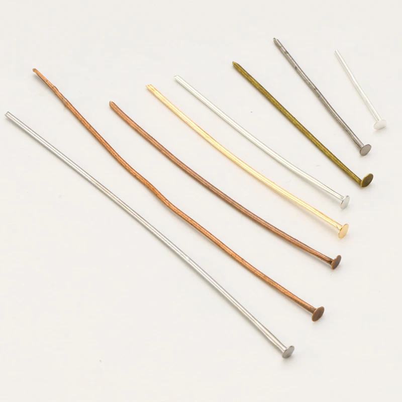 200 шт./компл. металлической головки глаз плоской для бижутерии материал рукоделия