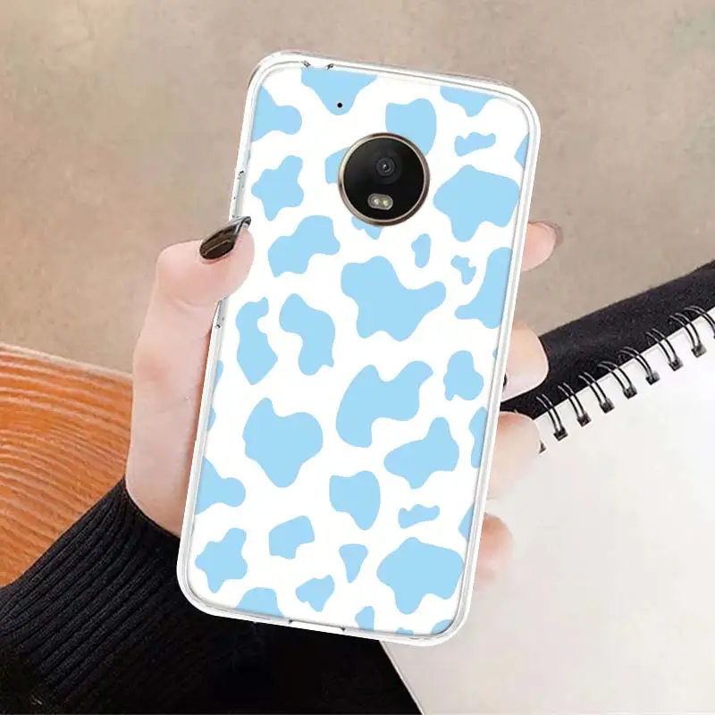 ins pink rainbow cow soft cover soft phone case for motorola moto g7 g8 g9 g6 g30 e5 e6 power plus play one macro action fusion free global shipping