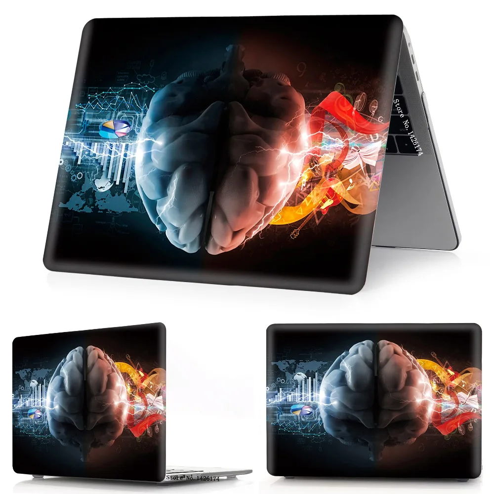 Окрашенные мозги, чехол для Apple Macbook Air Pro retina 11 12 13 15 дюймов сумка для ноутбука, для Mac book Air Pro 13,3, 15,4 чехол. A1932+ подарок