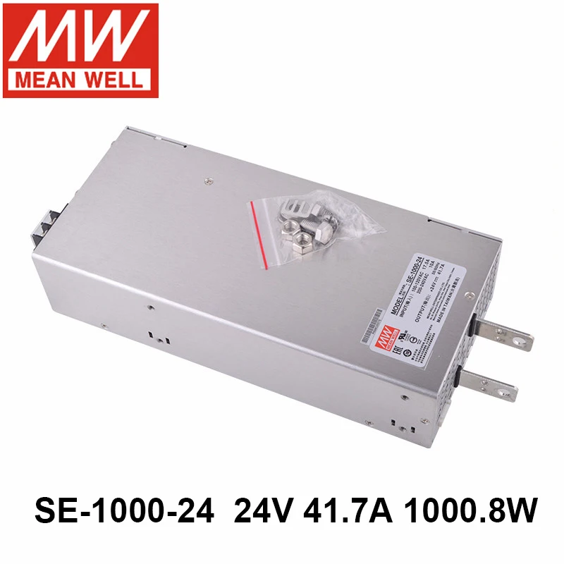 

Mean Well SE-1000-24 110/220 В переменного тока в постоянный ток 24 В 1000,8 а Вт одиночный выходной импульсный источник питания DC OK Meanwell Driver