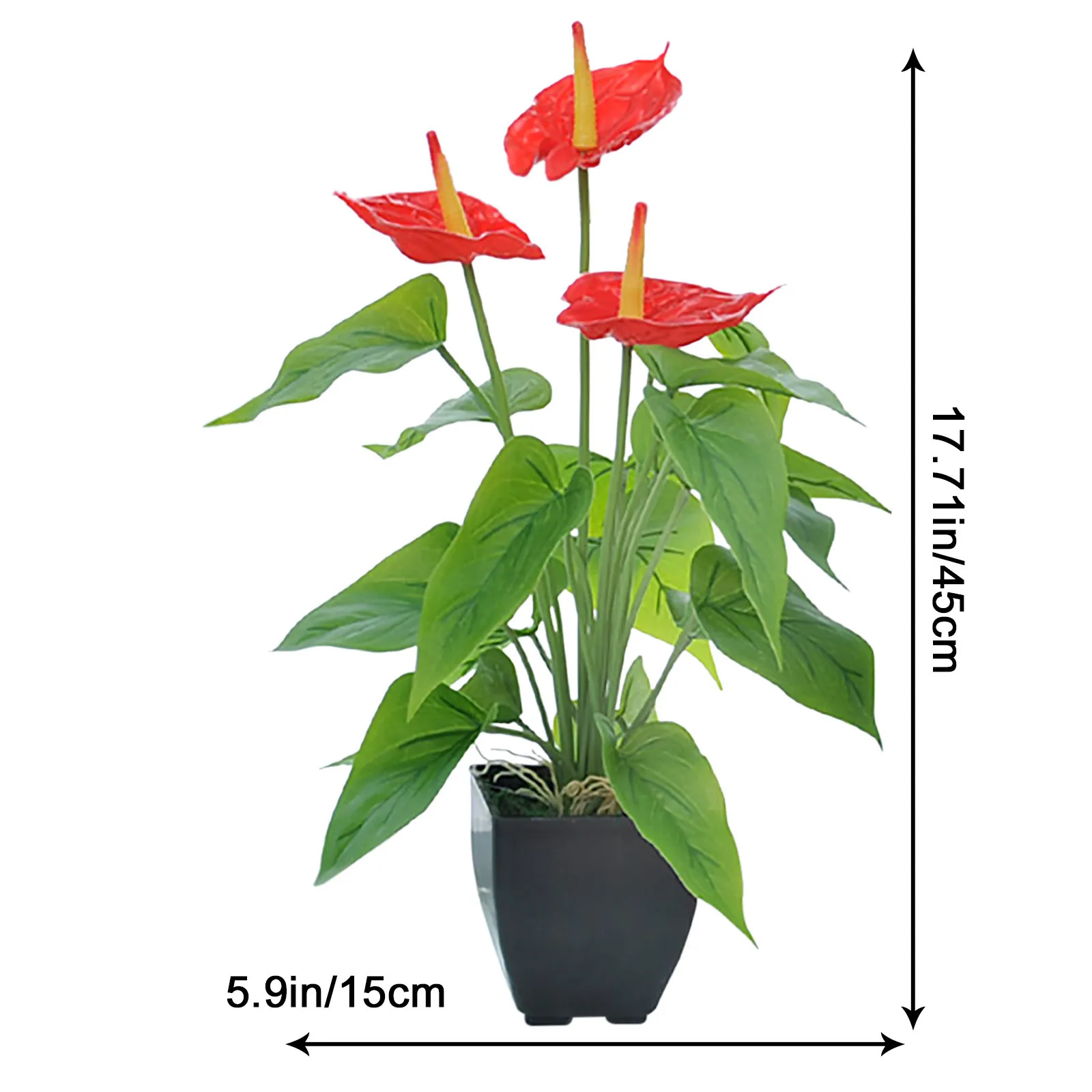 

Simulation Calla Lily Plant Bonsai Artificial Calla Lily Branch Potted Plant Decor Wedding Party Home Decoration Ornaments