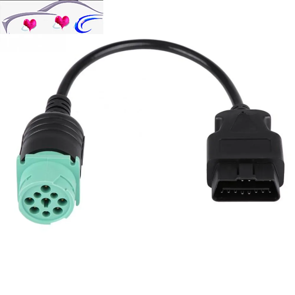 Диагностический сканер для грузовиков с 9-контактным на 16-контактный OBD2