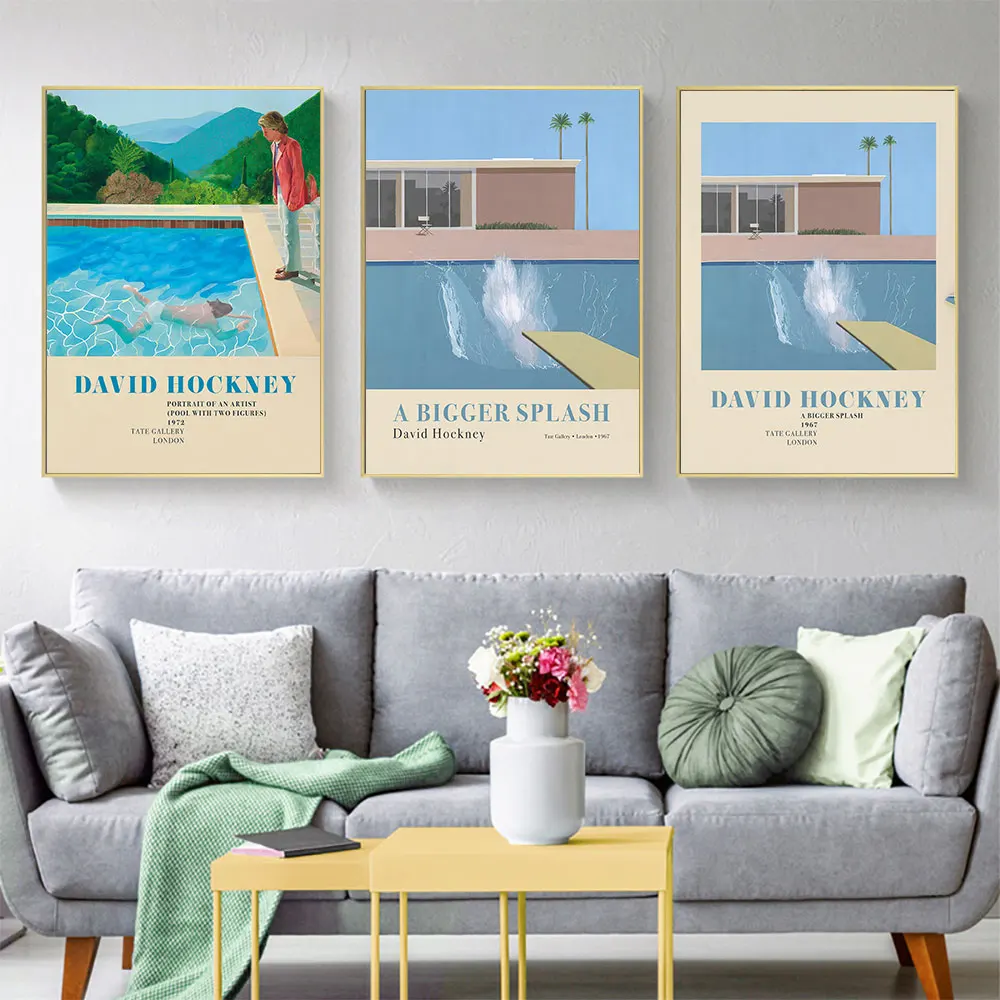 

A Bigger Splash Poster Swimming Pool Canvas Painting Minimalist Nordic Art Print Modern Wall Picture For Living Room Home Decor