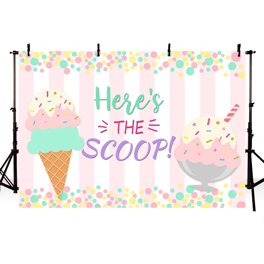 

MEHOFOTO мороженое вечерние фон для фотосъемки с изображением белого и розового цвета с золотым блеском Baby Shower День рождения Фоны Фотофон для с...